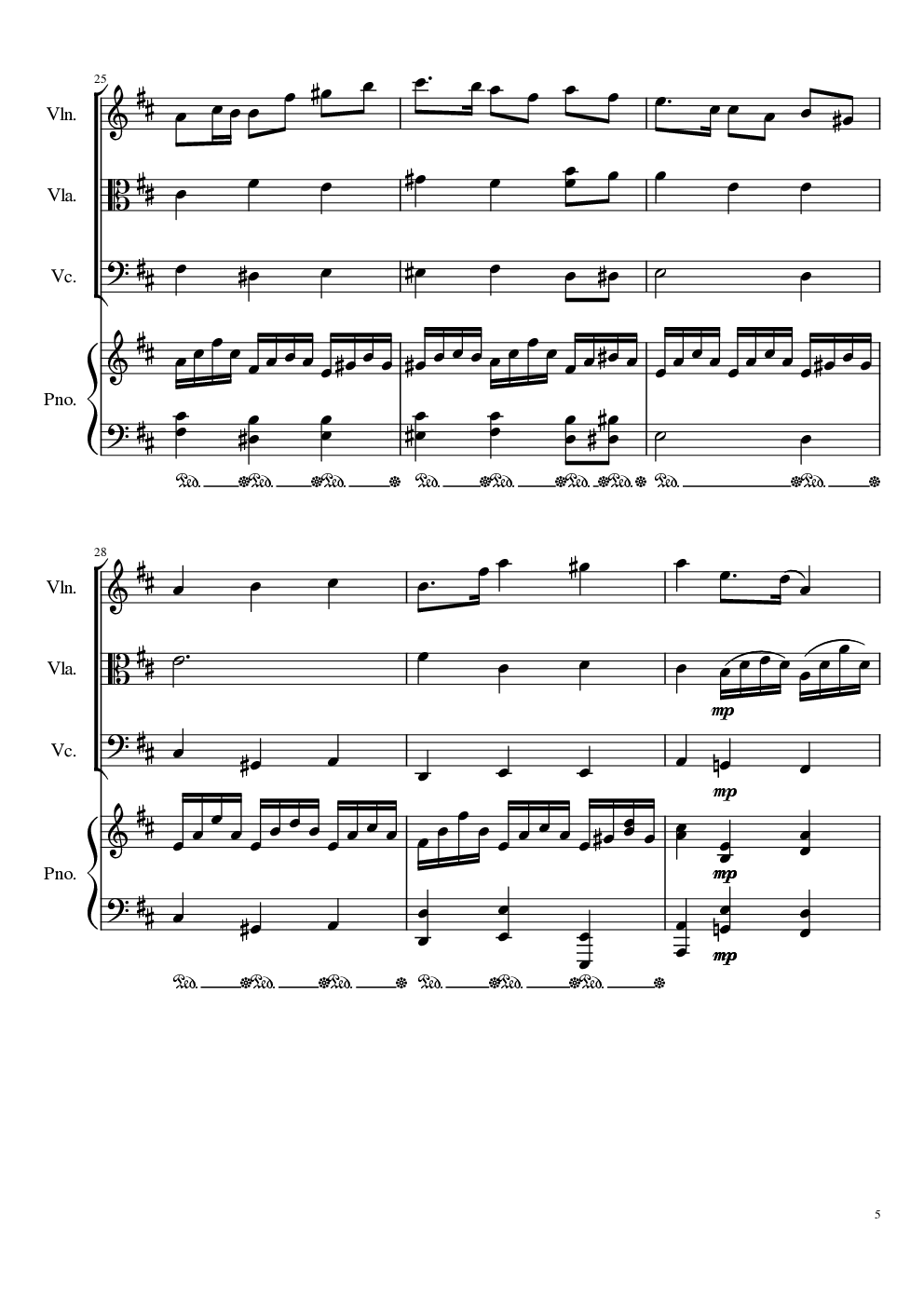 autumn song op.111b钢琴谱-一个球-虫虫乐谱