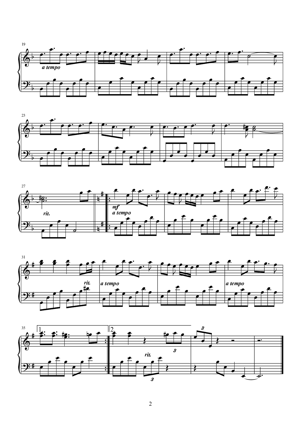 秘密花园钢琴谱-快活的小梨-虫虫乐谱