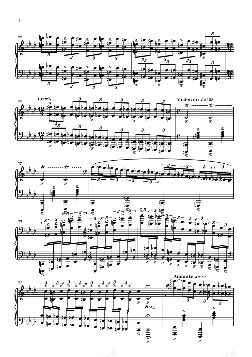 中世纪教堂的花瓶钢琴谱-gyf513-虫虫钢琴