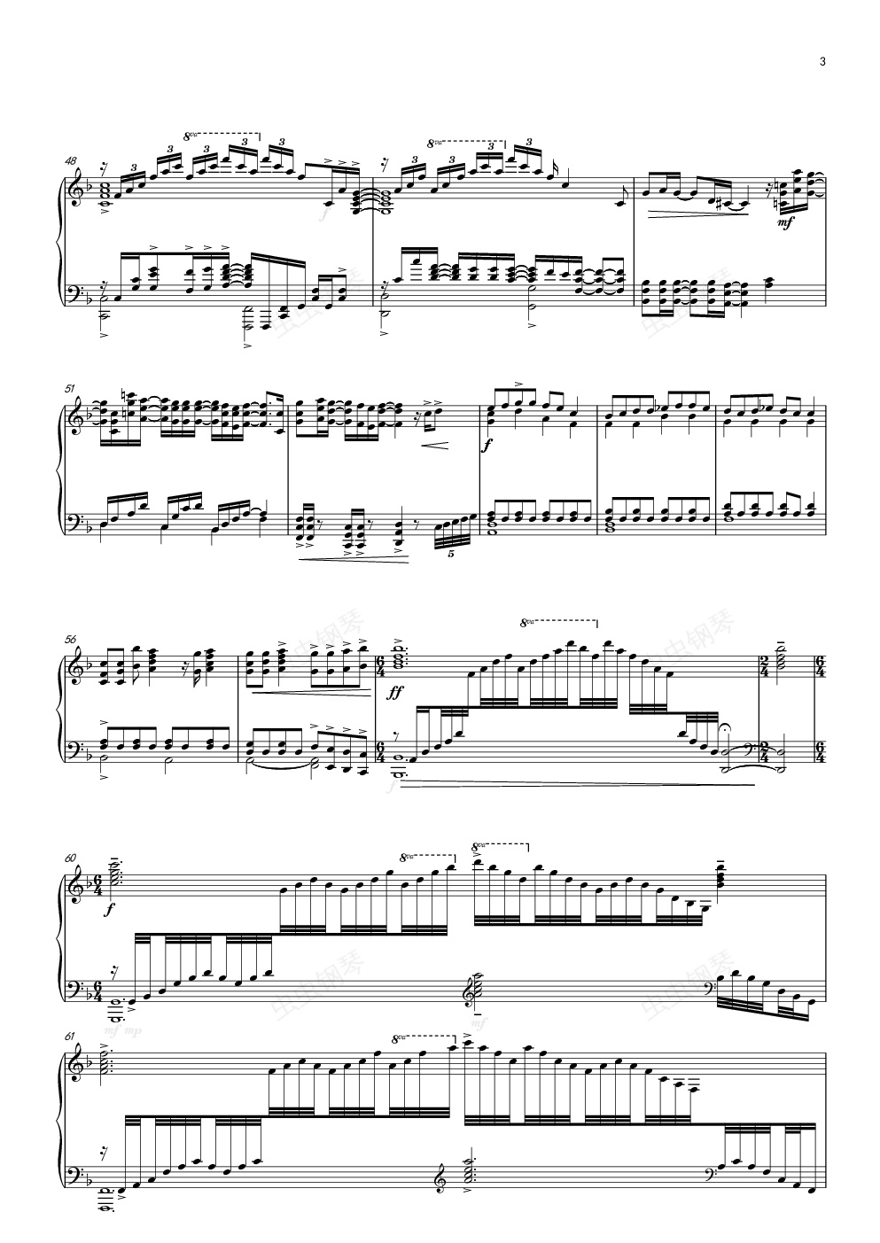 pray( full score)——杀戮天使ed完整版钢琴谱,pray( full score)