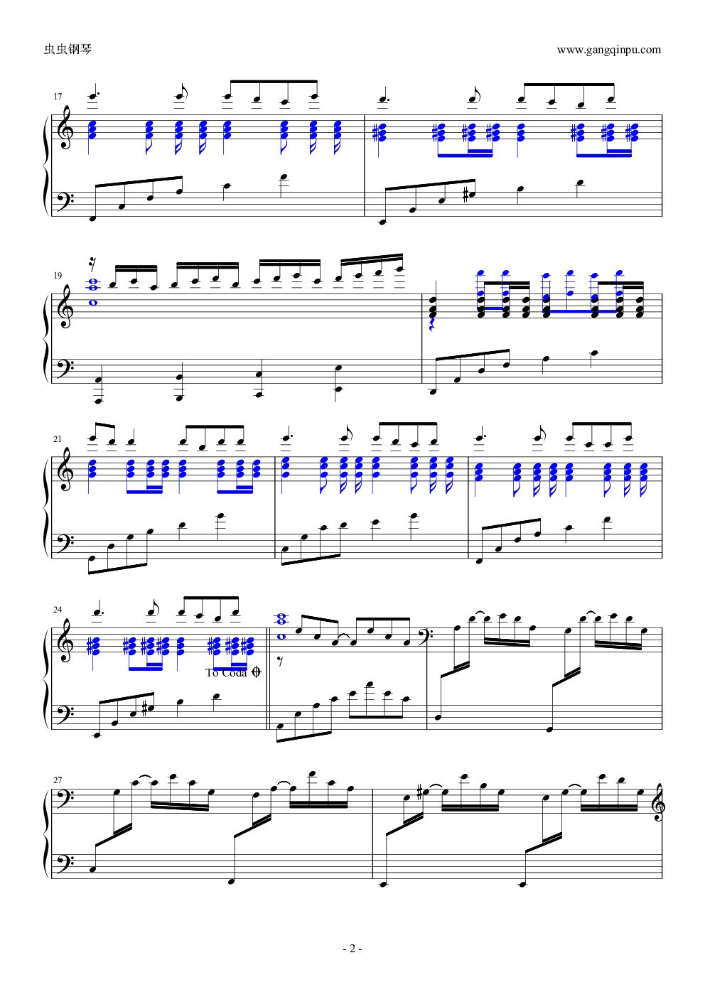 冷雨夜（钢琴弹唱谱）