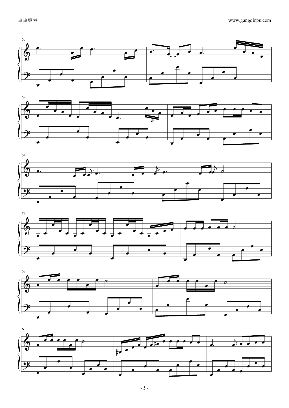 冷雨夜（钢琴弹唱谱）