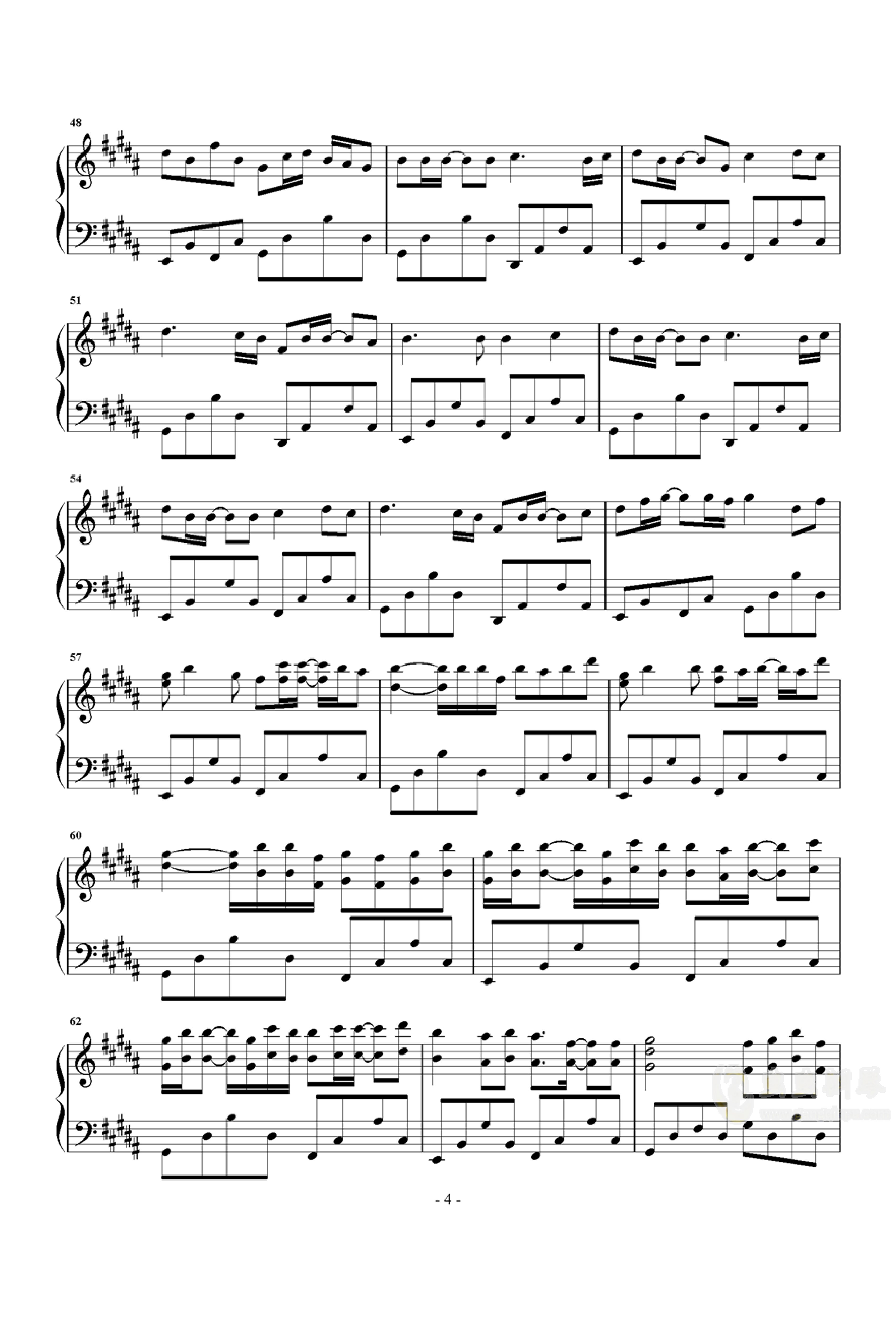 时光卷轴钢琴谱-c调-虫虫乐谱