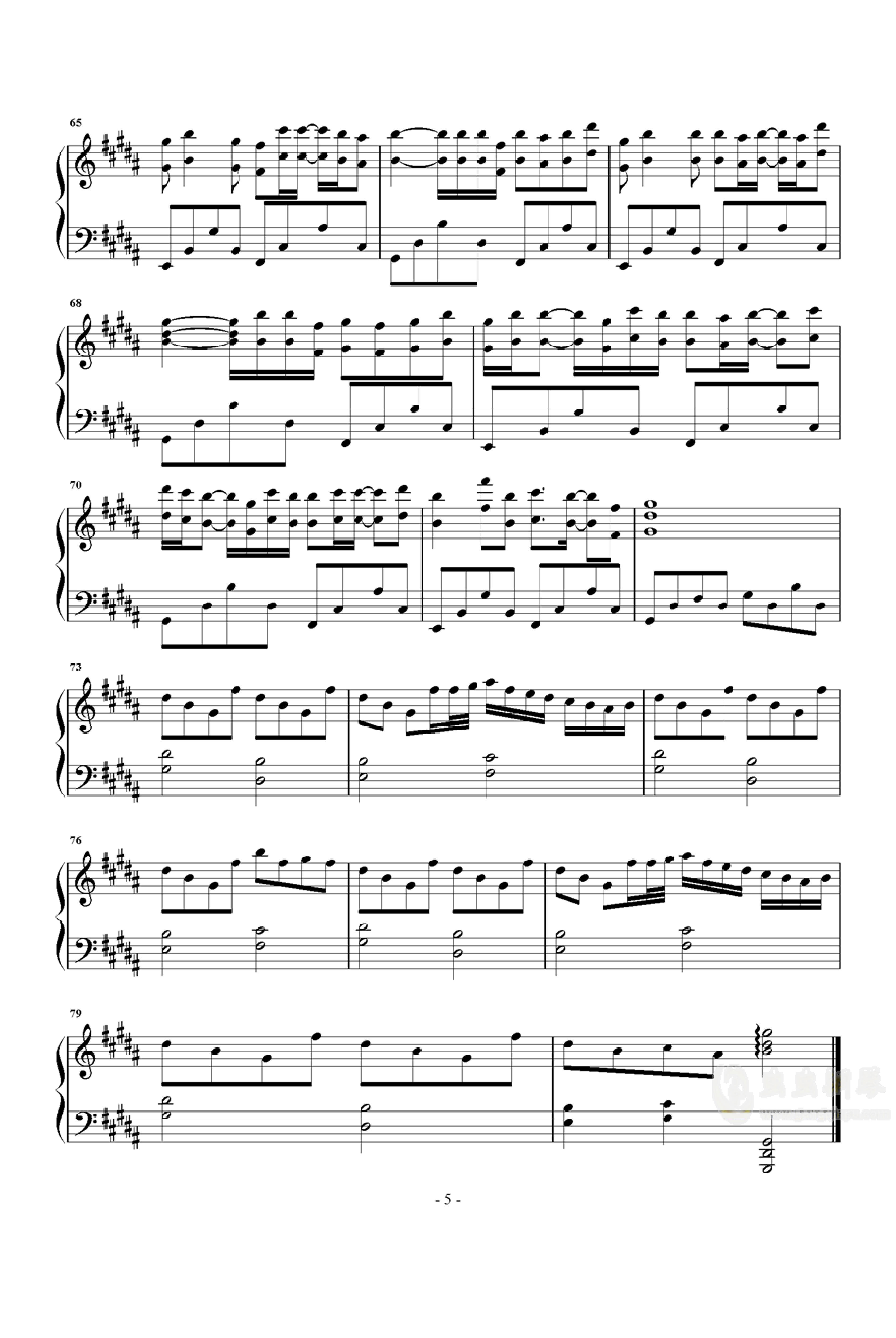 时光卷轴钢琴谱-c调-虫虫乐谱