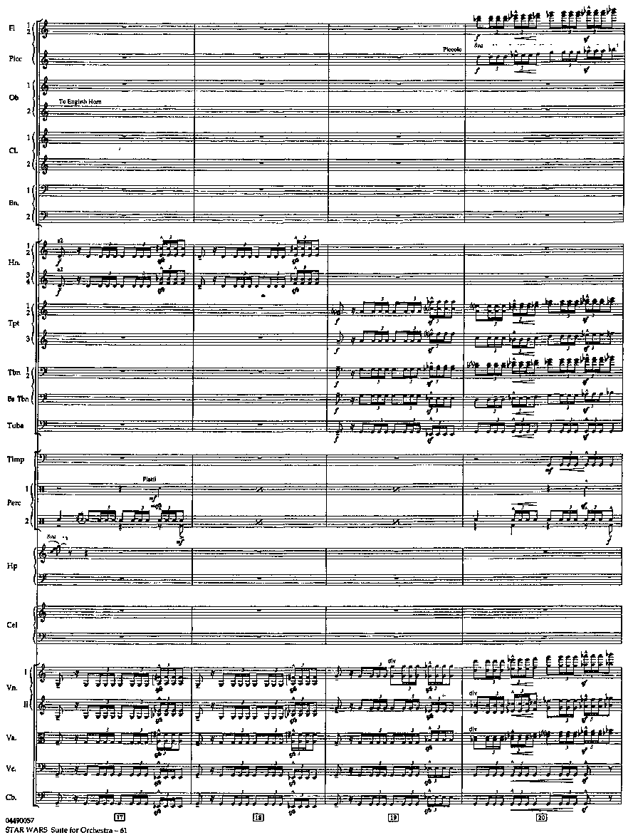 帝国进行曲总谱 The Imperial March Full Orchestra