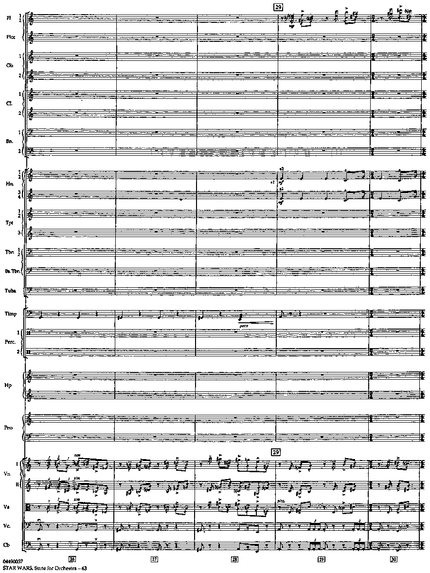 帝国进行曲总谱 The Imperial March Full Orchestra