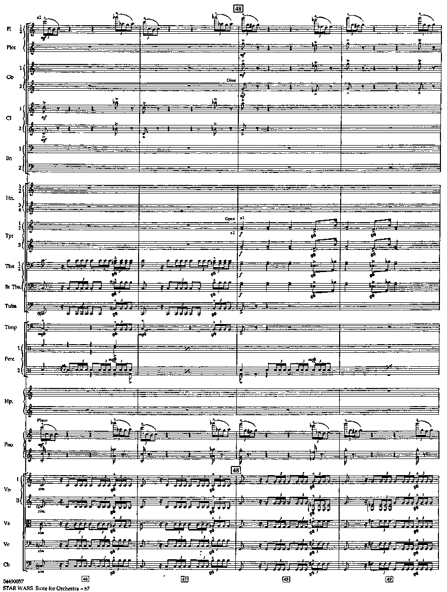 帝国进行曲总谱 The Imperial March Full Orchestra