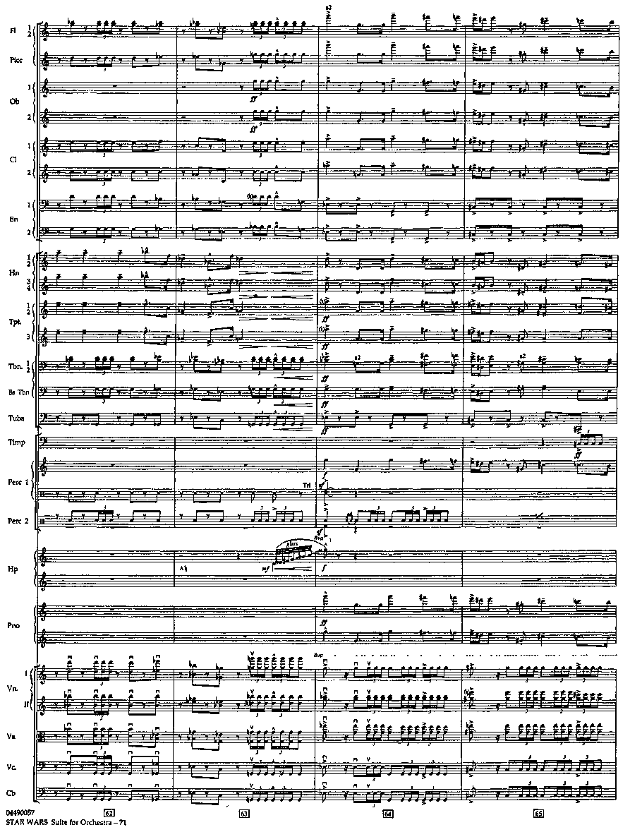 帝国进行曲总谱 The Imperial March Full Orchestra