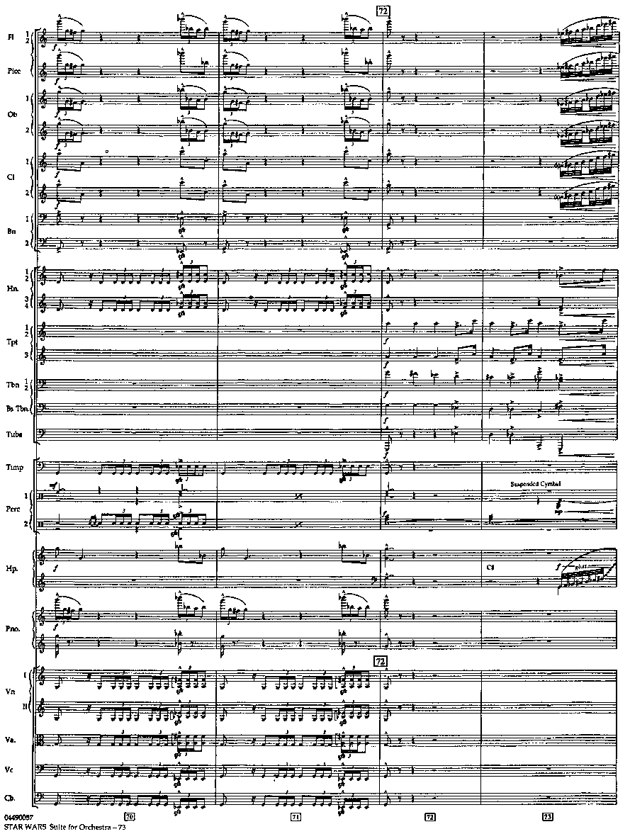 帝国进行曲总谱 The Imperial March Full Orchestra
