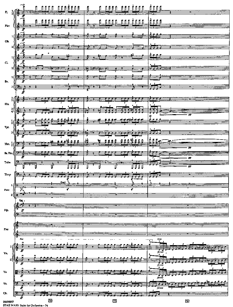 帝国进行曲总谱 The Imperial March Full Orchestra