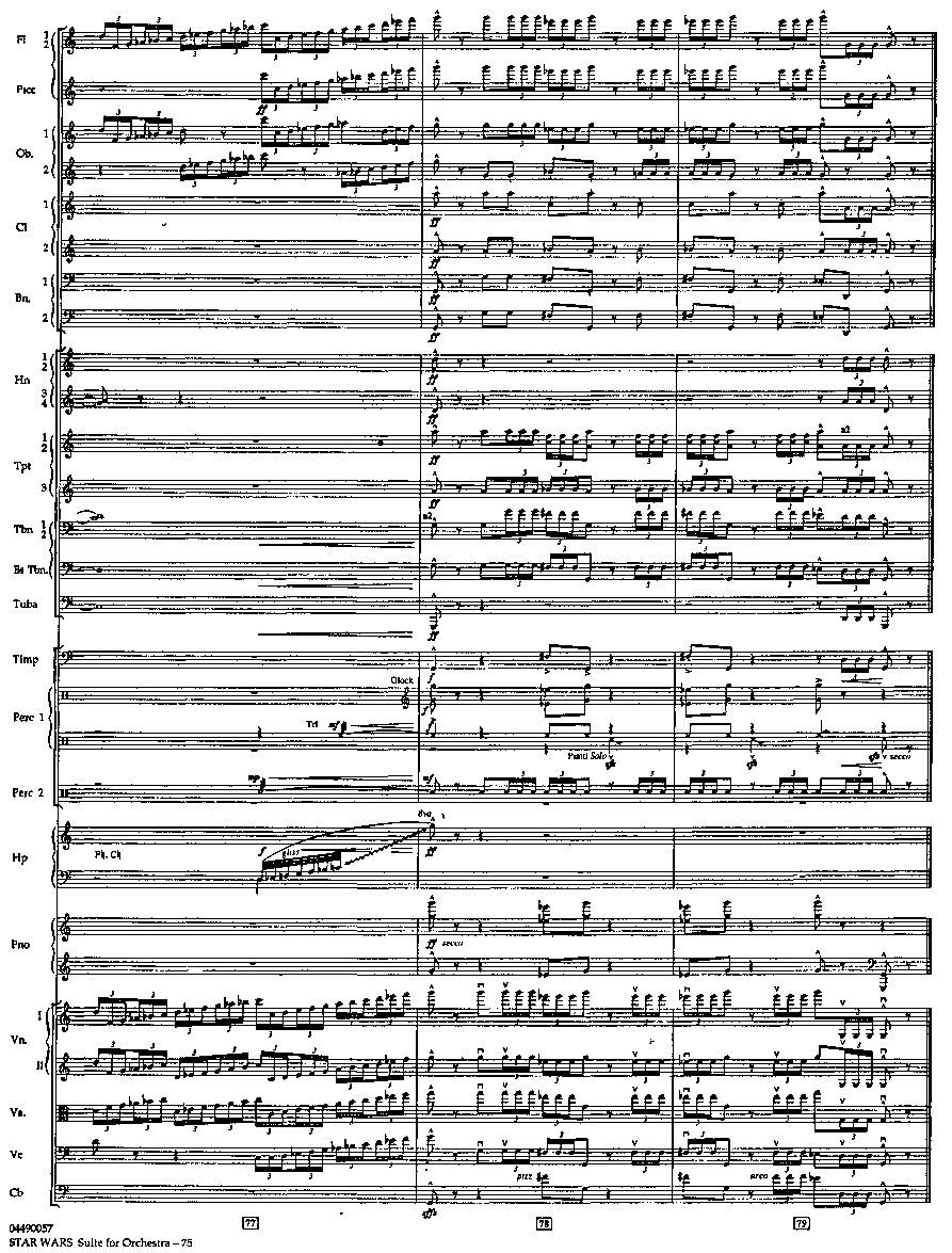 帝国进行曲总谱 The Imperial March Full Orchestra