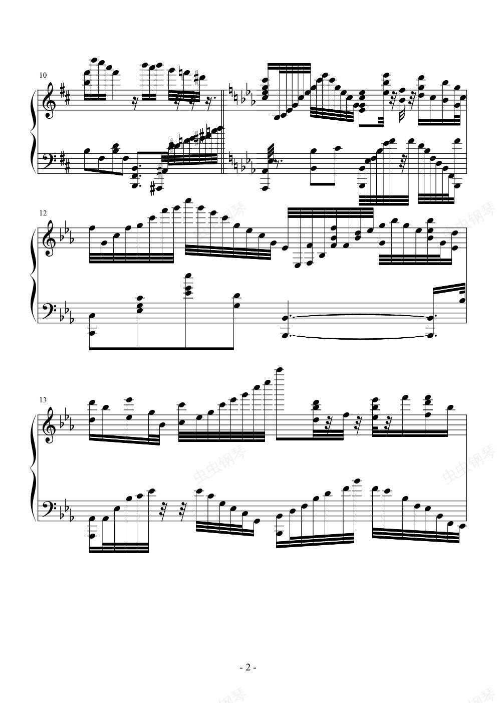 rewrite 散花 ~finale~,rewrite 散花 ~finale~钢琴谱,rewrite 散花