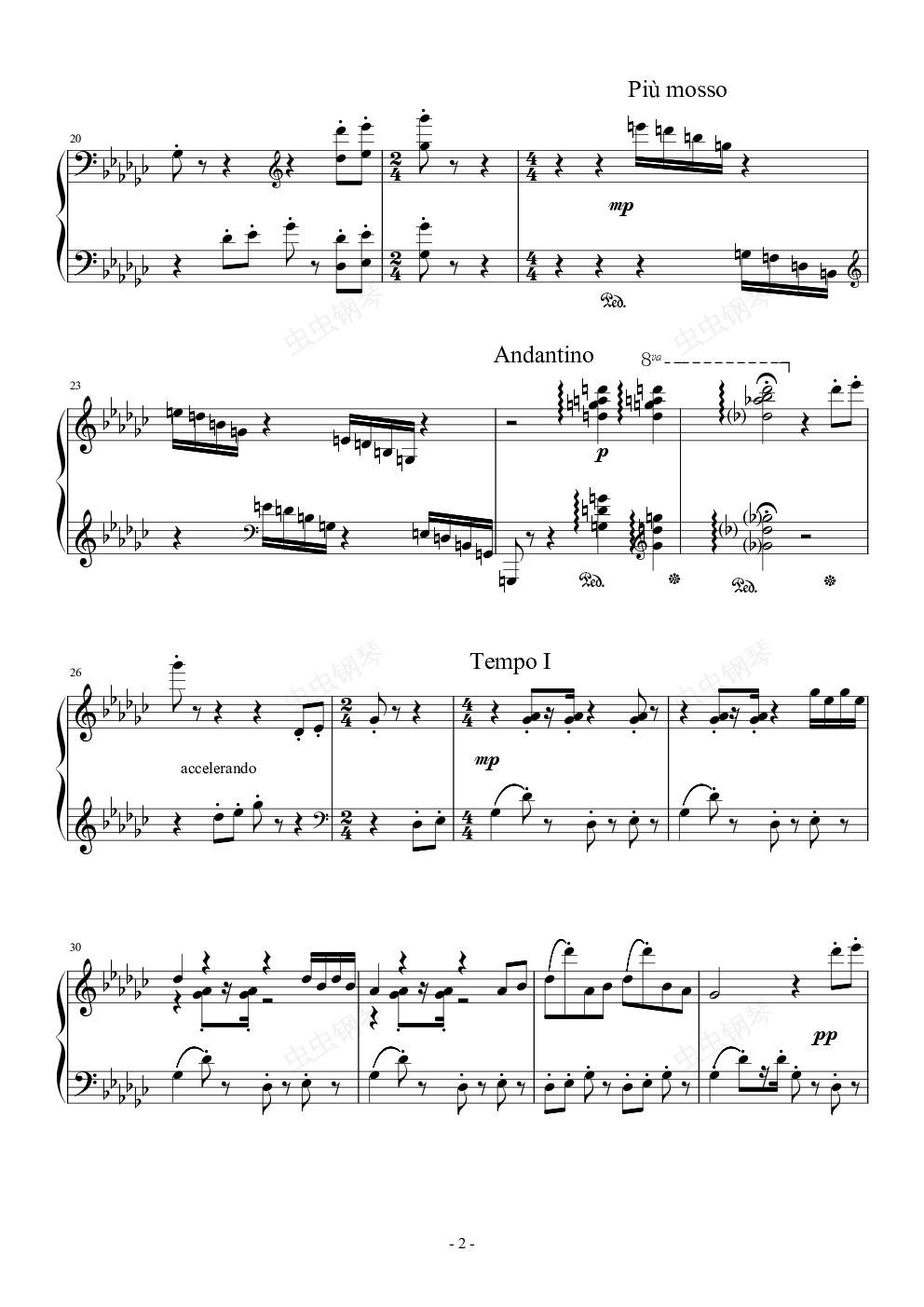 小木偶,小木偶钢琴谱,小木偶-钢琴谱,小木偶钢琴谱大全,虫虫钢琴谱