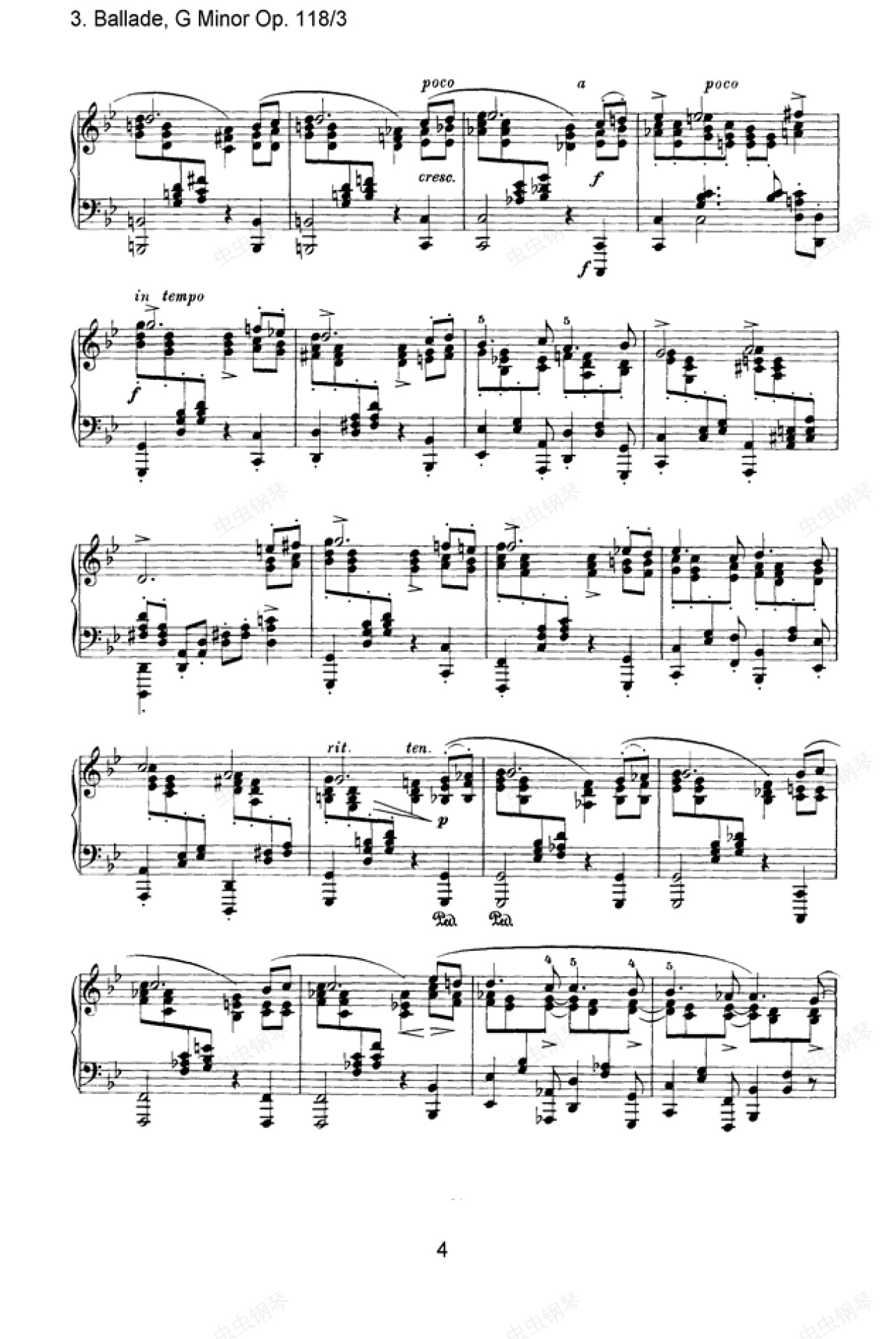 勃拉姆斯间奏曲op118no3