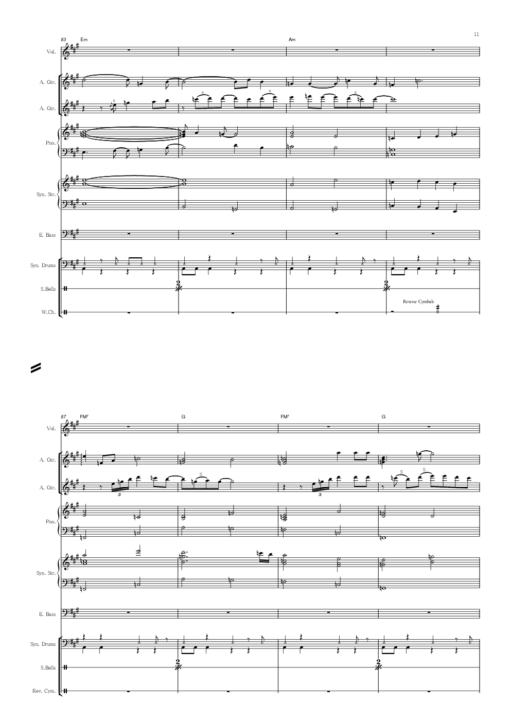 Snow Halation乐队伴奏总谱（官方）