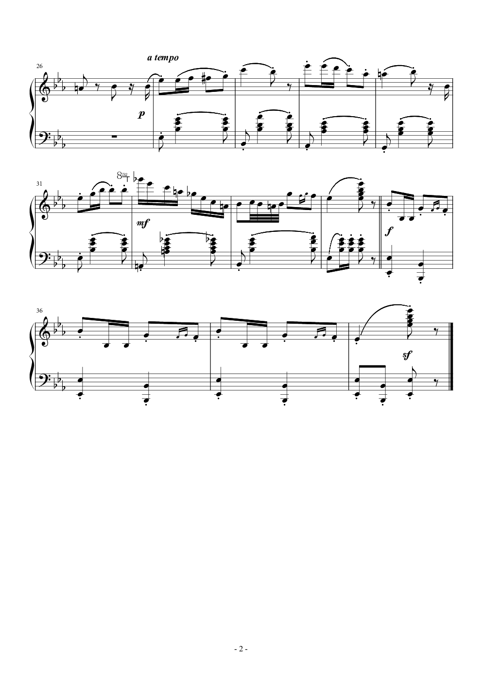 降E大调苏格兰舞曲