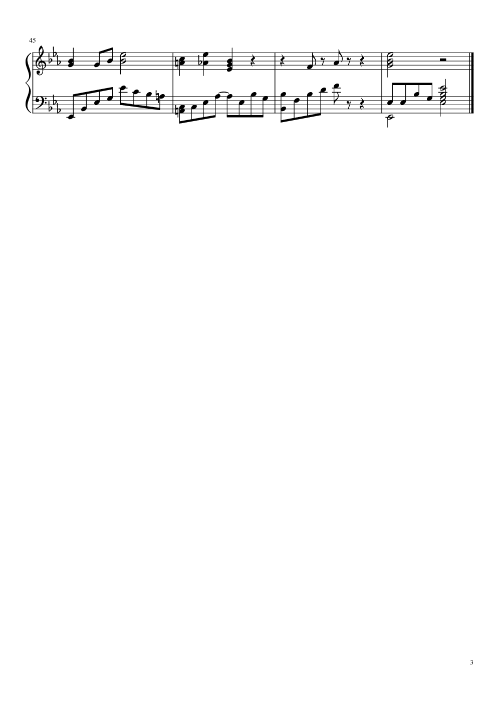 送别-奥德威曲钢琴伴奏