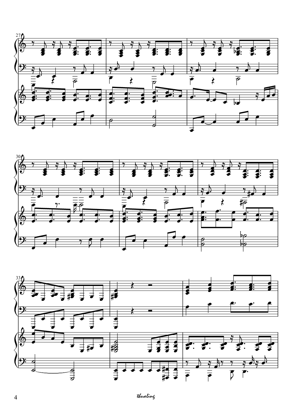 残酷天使的行动纲领 - 双钢琴爵士版（EVA OP）