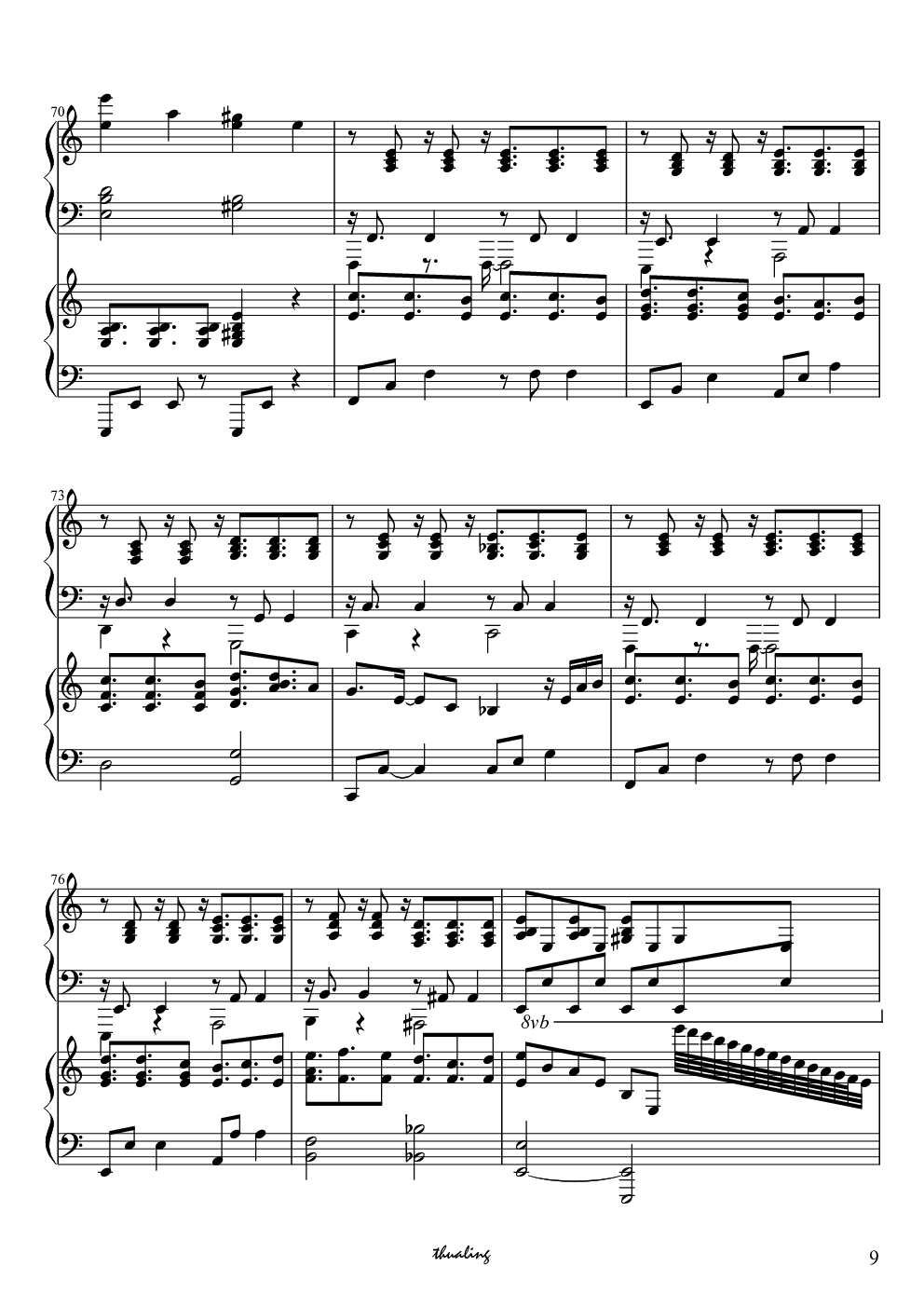 残酷天使的行动纲领 - 双钢琴爵士版（EVA OP）