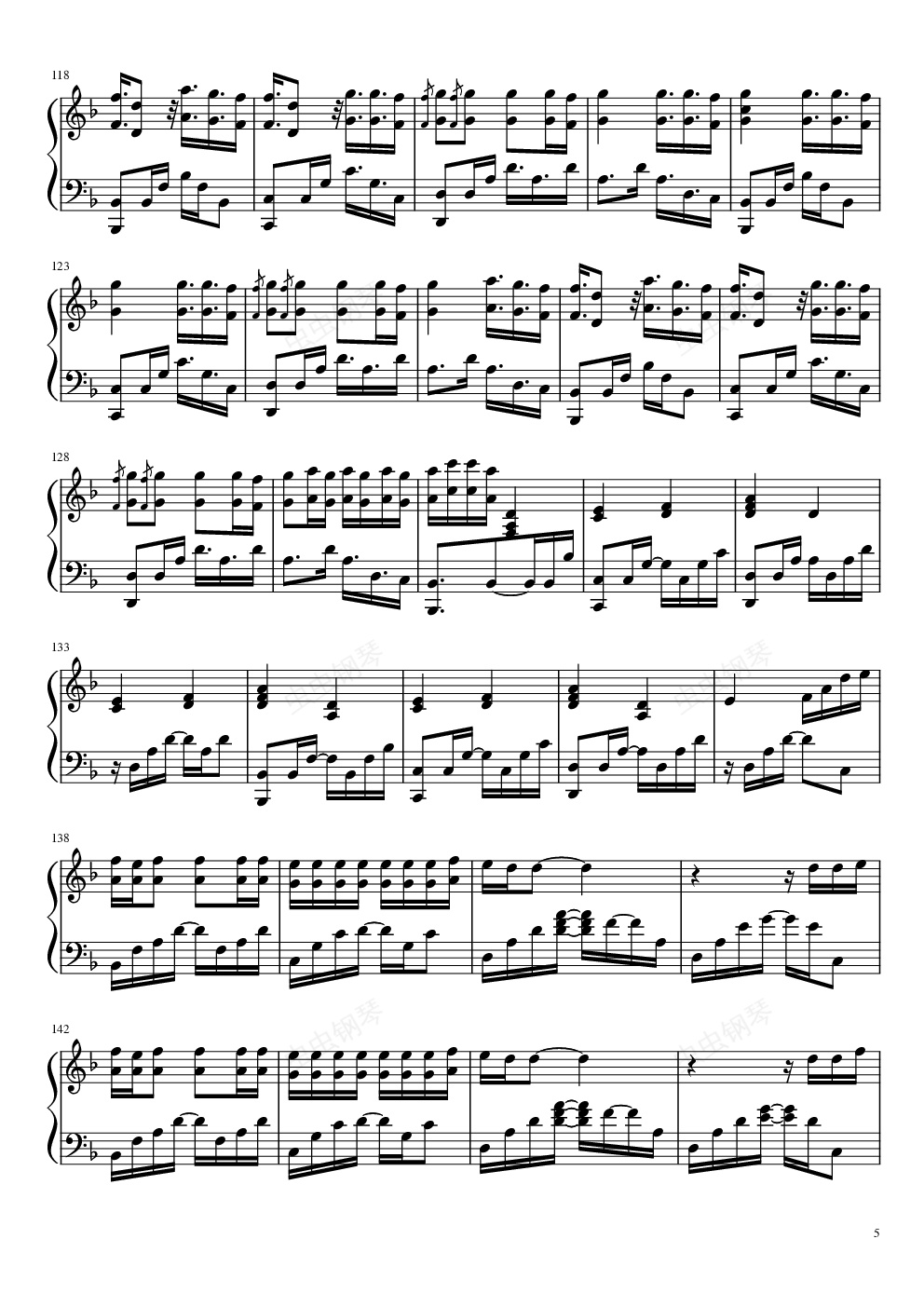 fake love,fake love钢琴谱,fake lovef调钢琴谱,fake love钢琴谱大