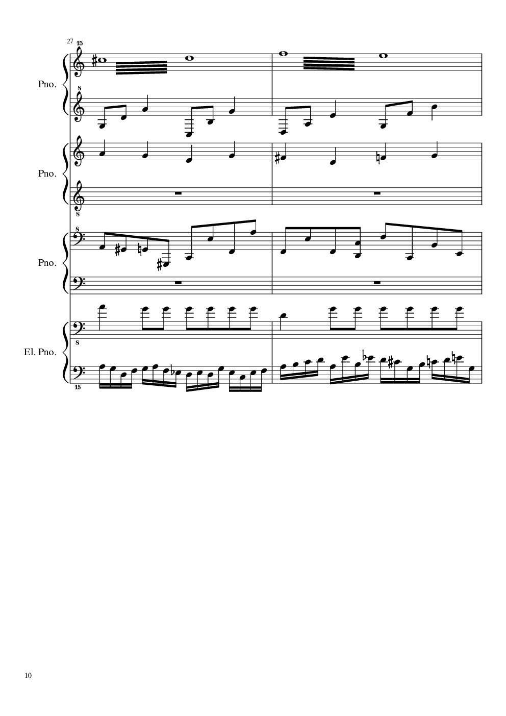 （毁电脑系列）黑乐谱