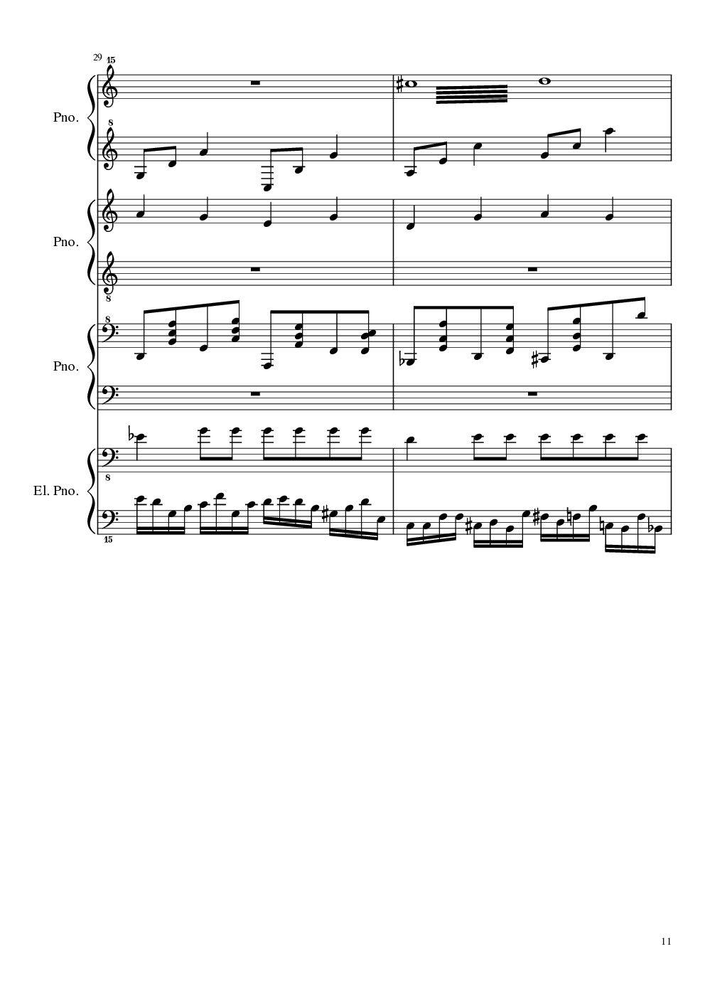 （毁电脑系列）黑乐谱