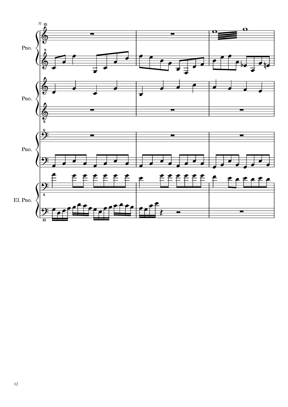 （毁电脑系列）黑乐谱