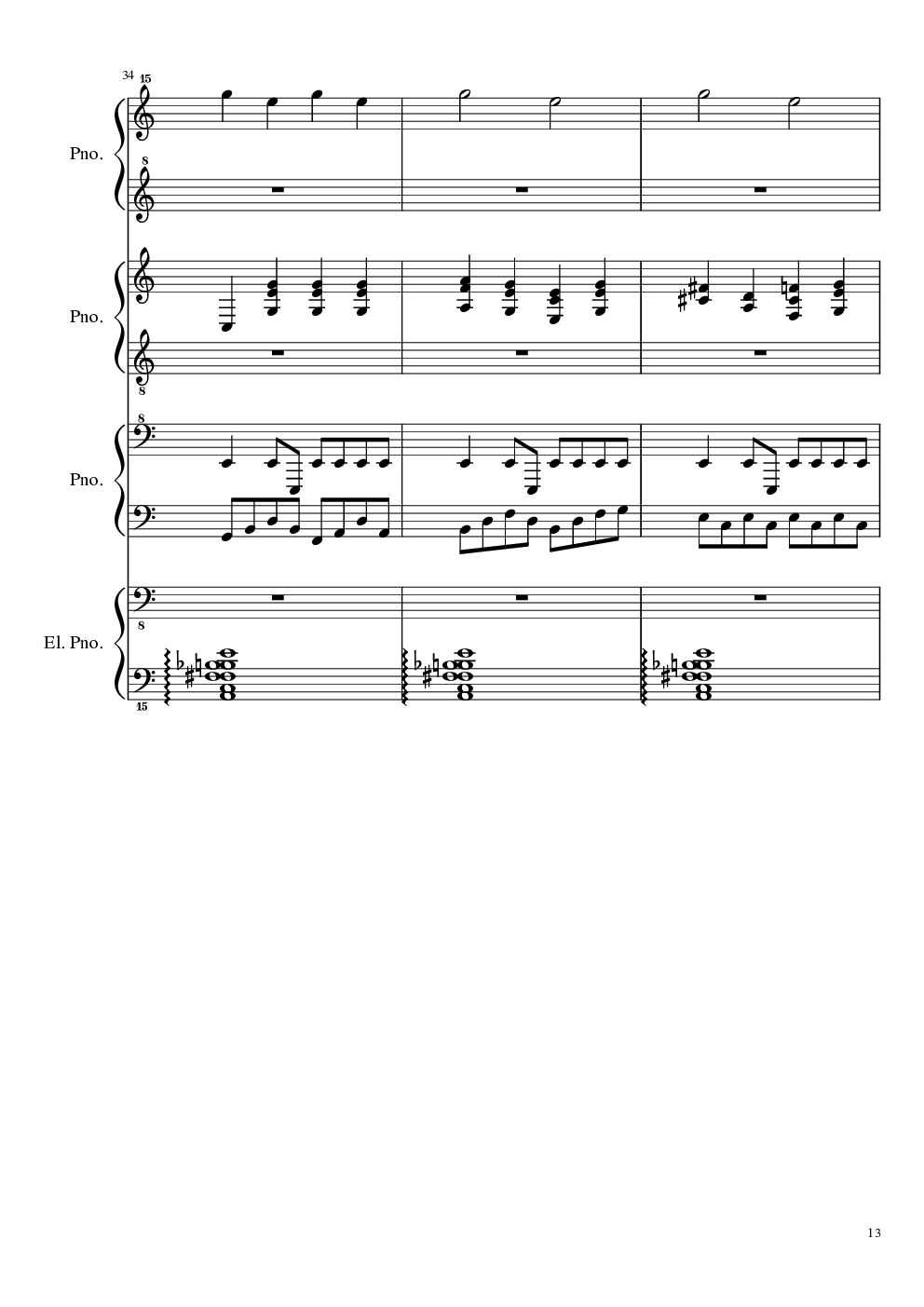 （毁电脑系列）黑乐谱