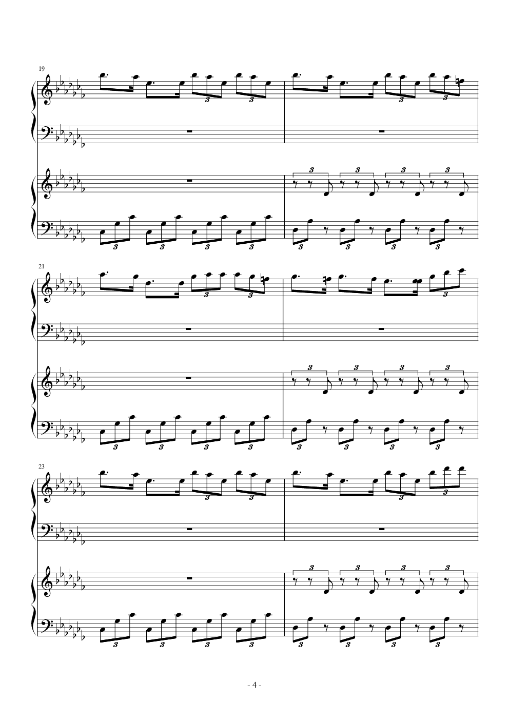 wonderful u钢琴谱-q835615918-虫虫乐谱