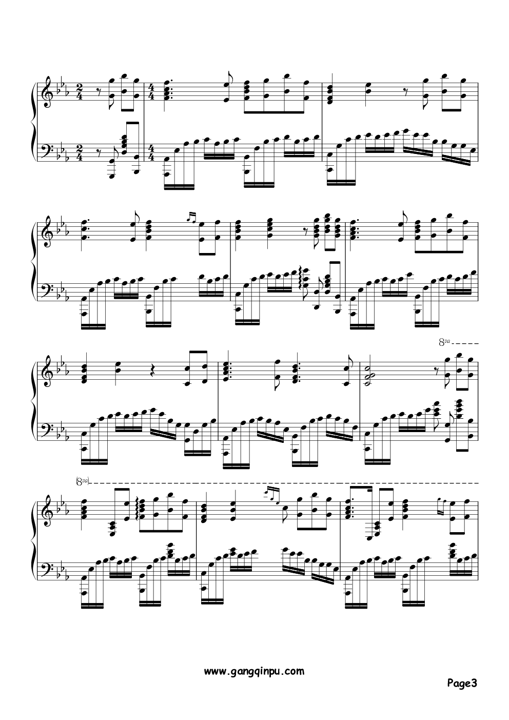 eutopia,eutopia钢琴谱,eutopiaeb调钢琴谱,eutopia钢琴谱大全,虫虫