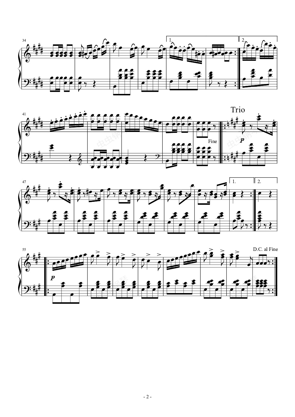 老约翰·施特劳斯 麻雀加洛普 op.42钢琴谱-毛五郎-虫虫钢琴