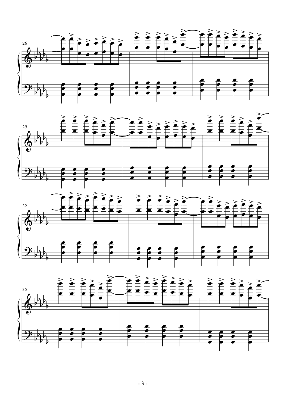 (简易版)horizon - janji钢琴谱-c调-虫虫乐谱