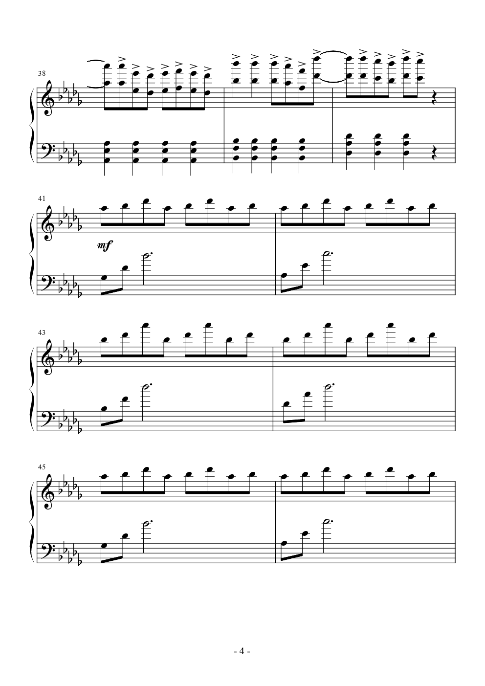 (简易版)horizon - janji钢琴谱-c调-虫虫乐谱