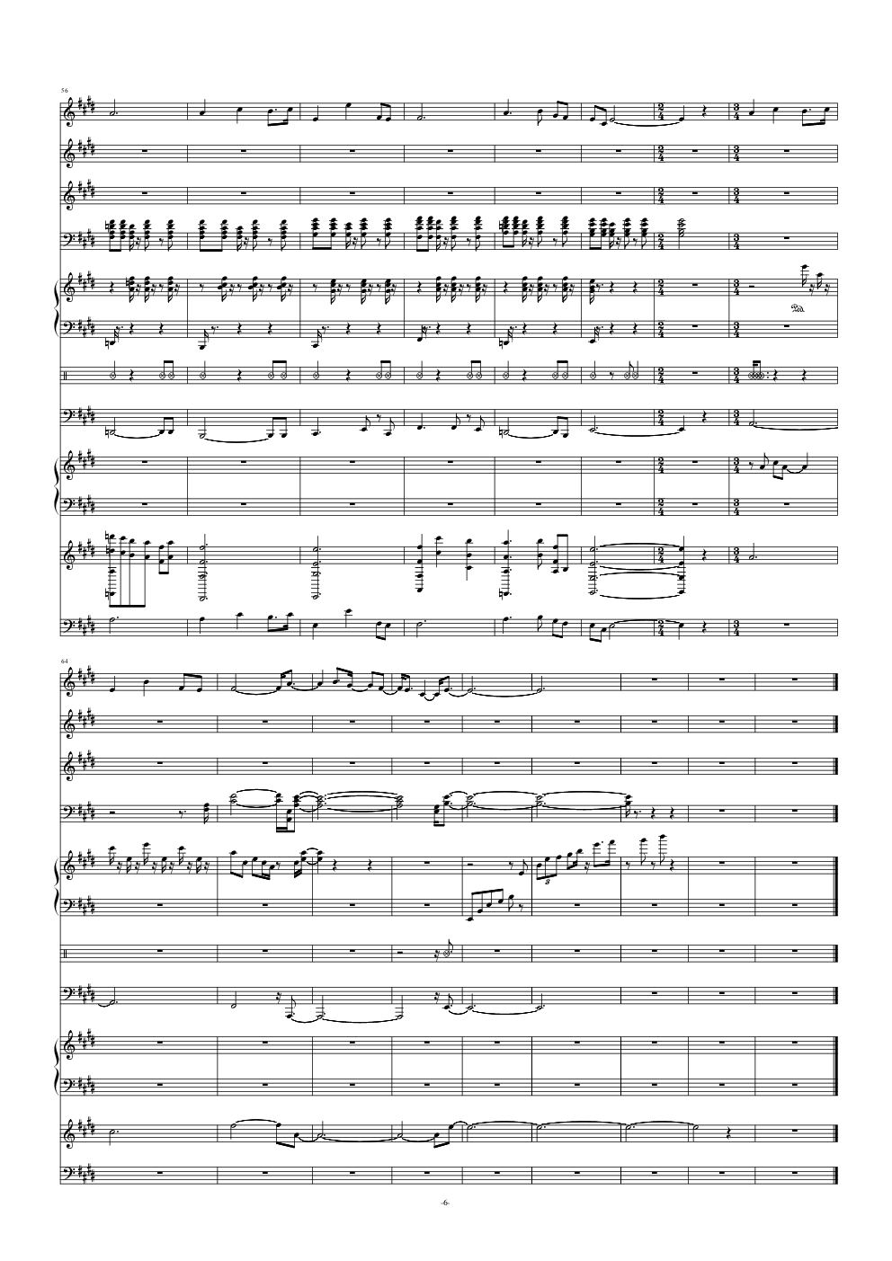 沂蒙山小调 - 彭丽媛（总谱）