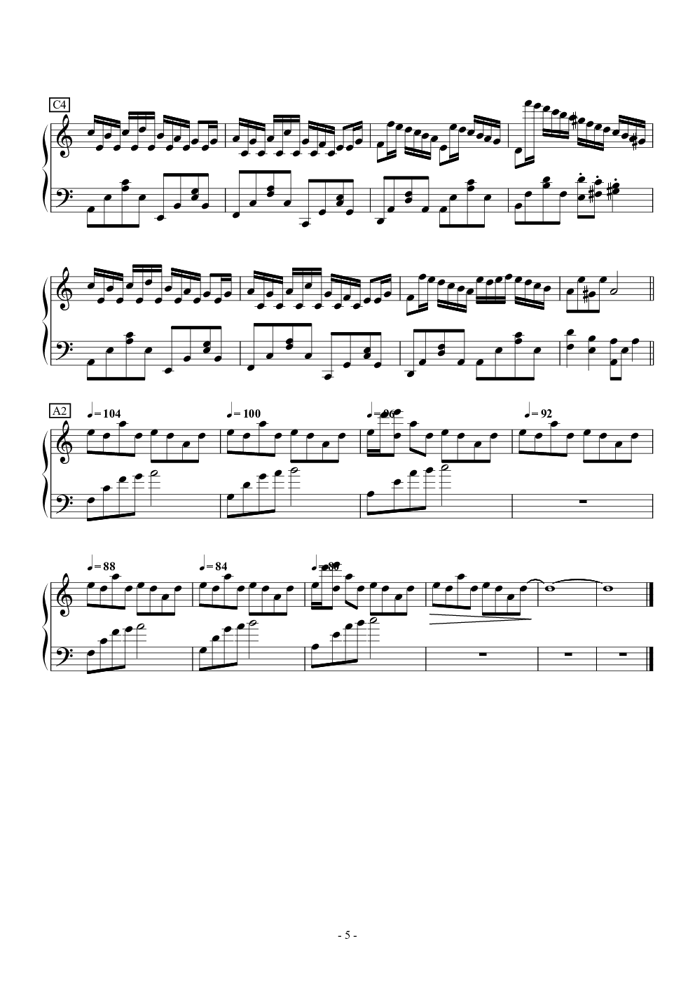 Flower Dance in C Major