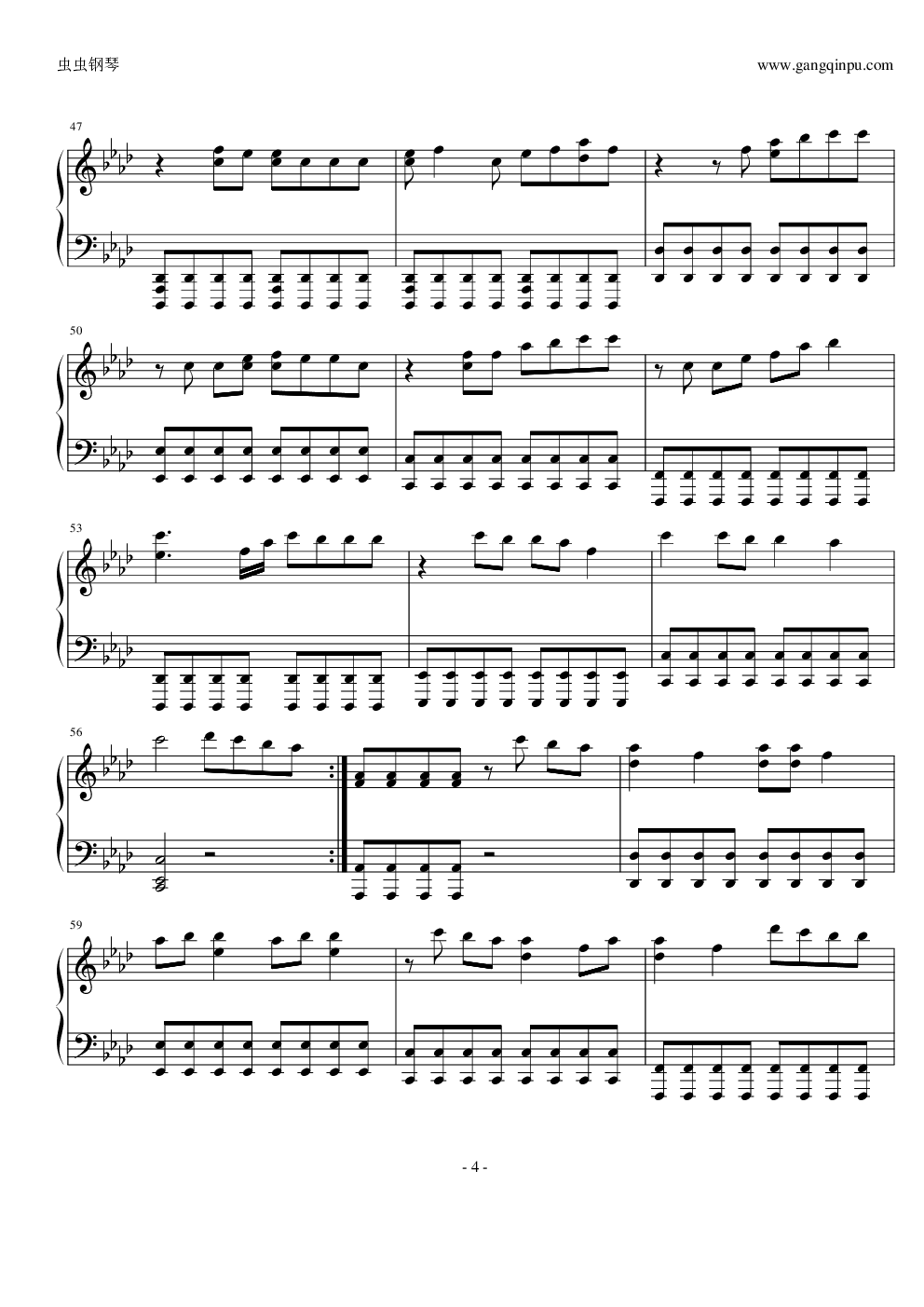 彩色的黑钢琴谱