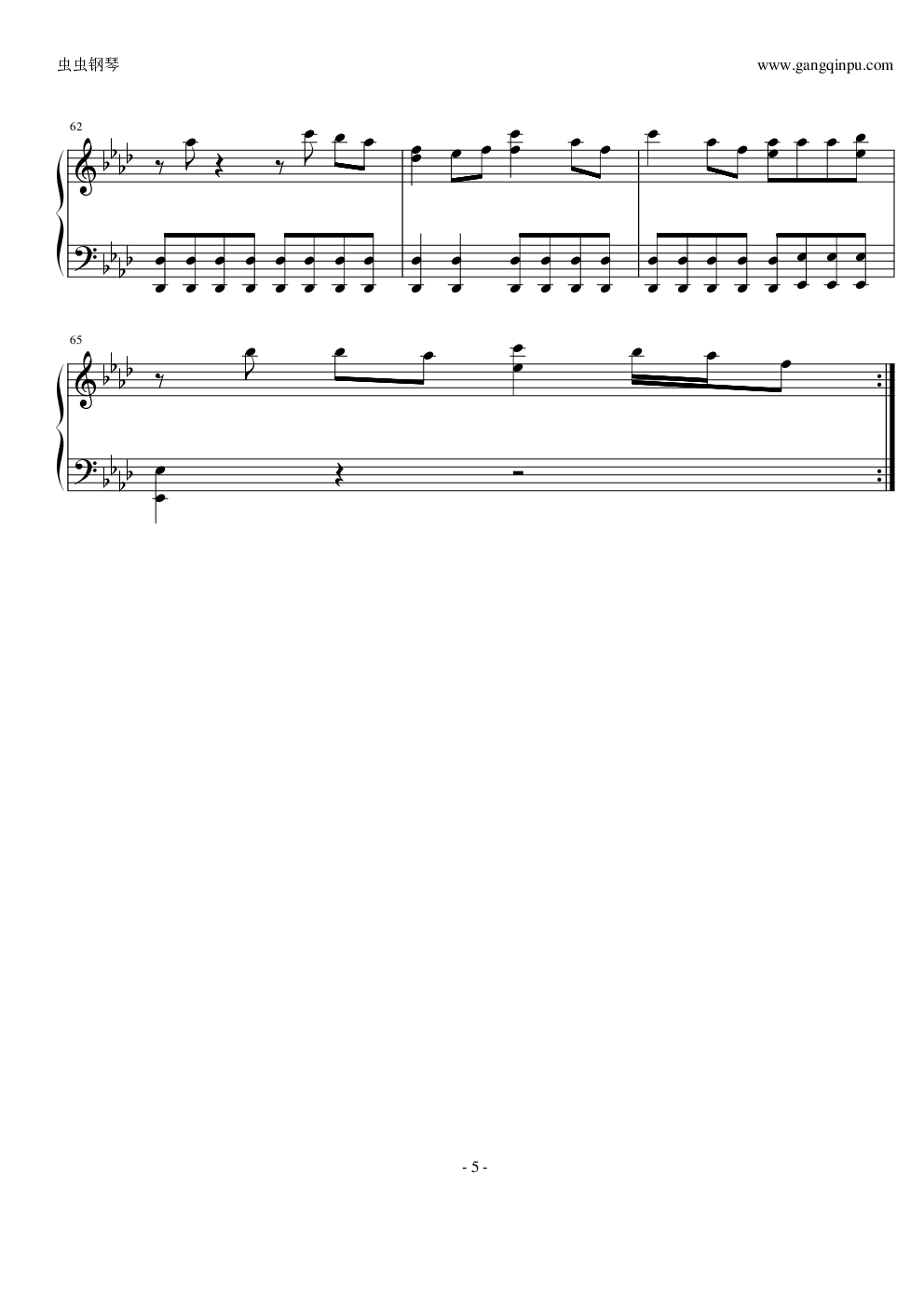 彩色的黑钢琴谱