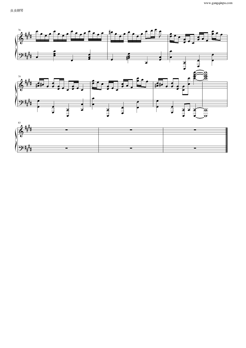 克罗地亚狂想曲（做了优化的纯正版）