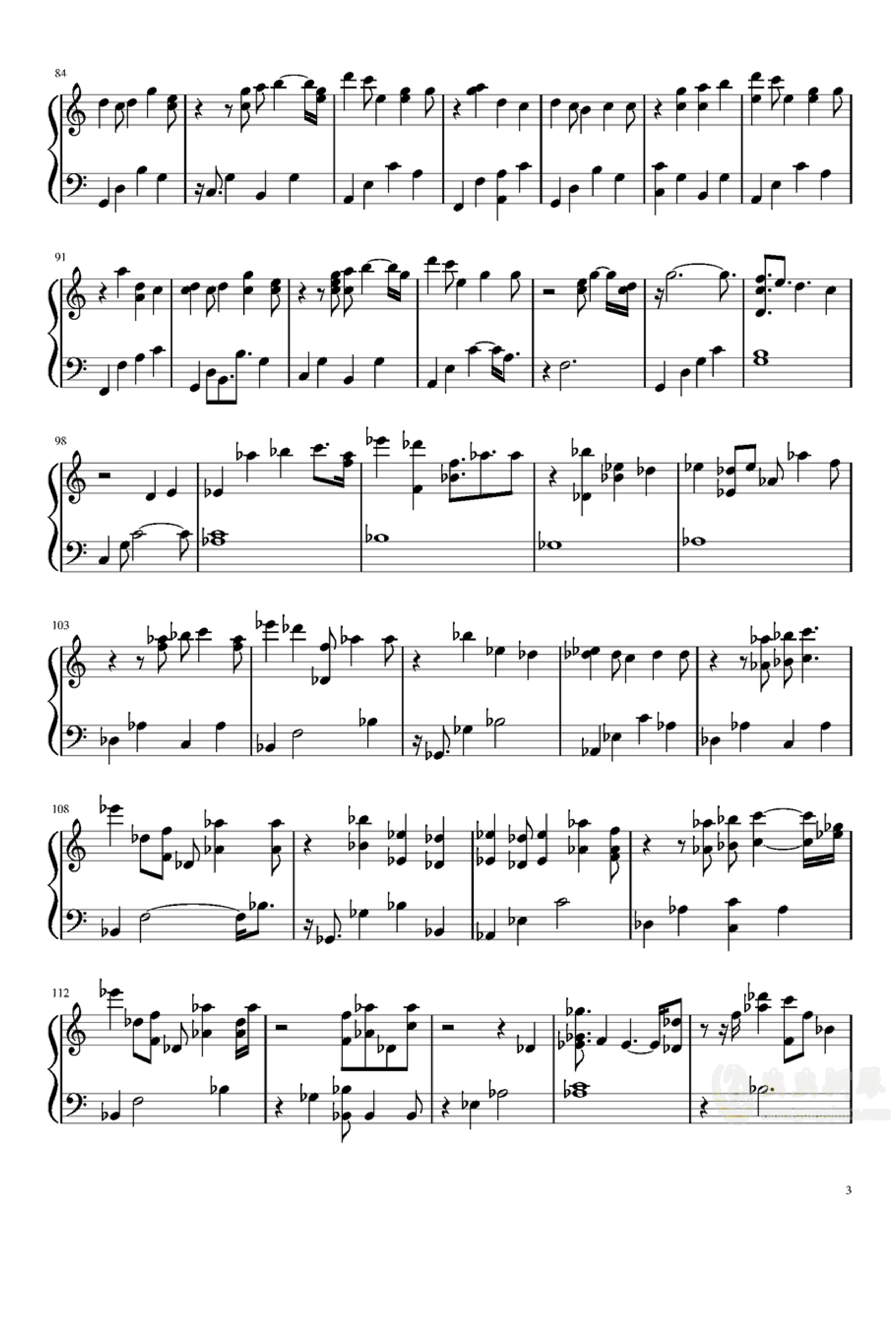 追光者c调演奏版