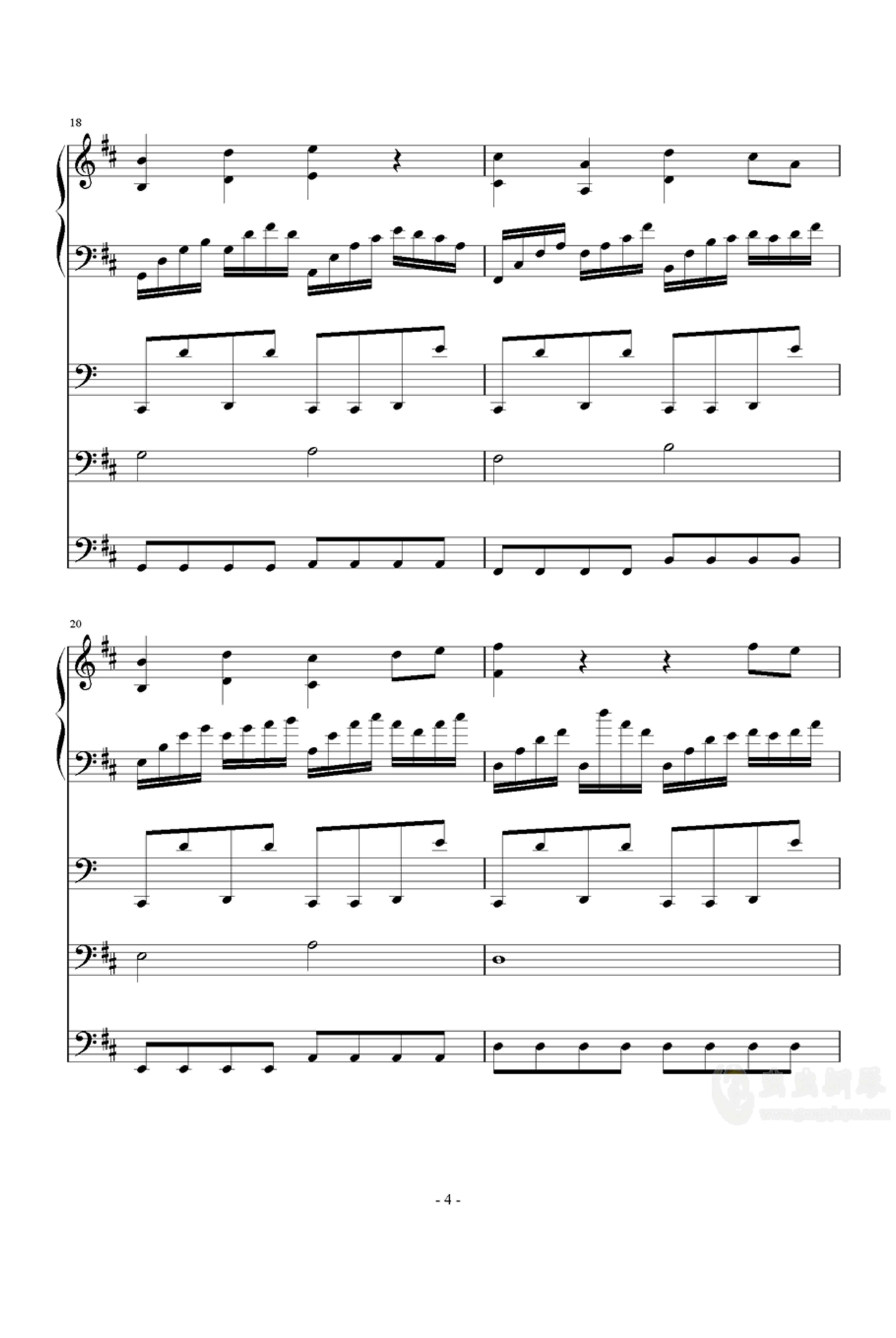 雪の笑颜钢琴谱-c调-虫虫乐谱