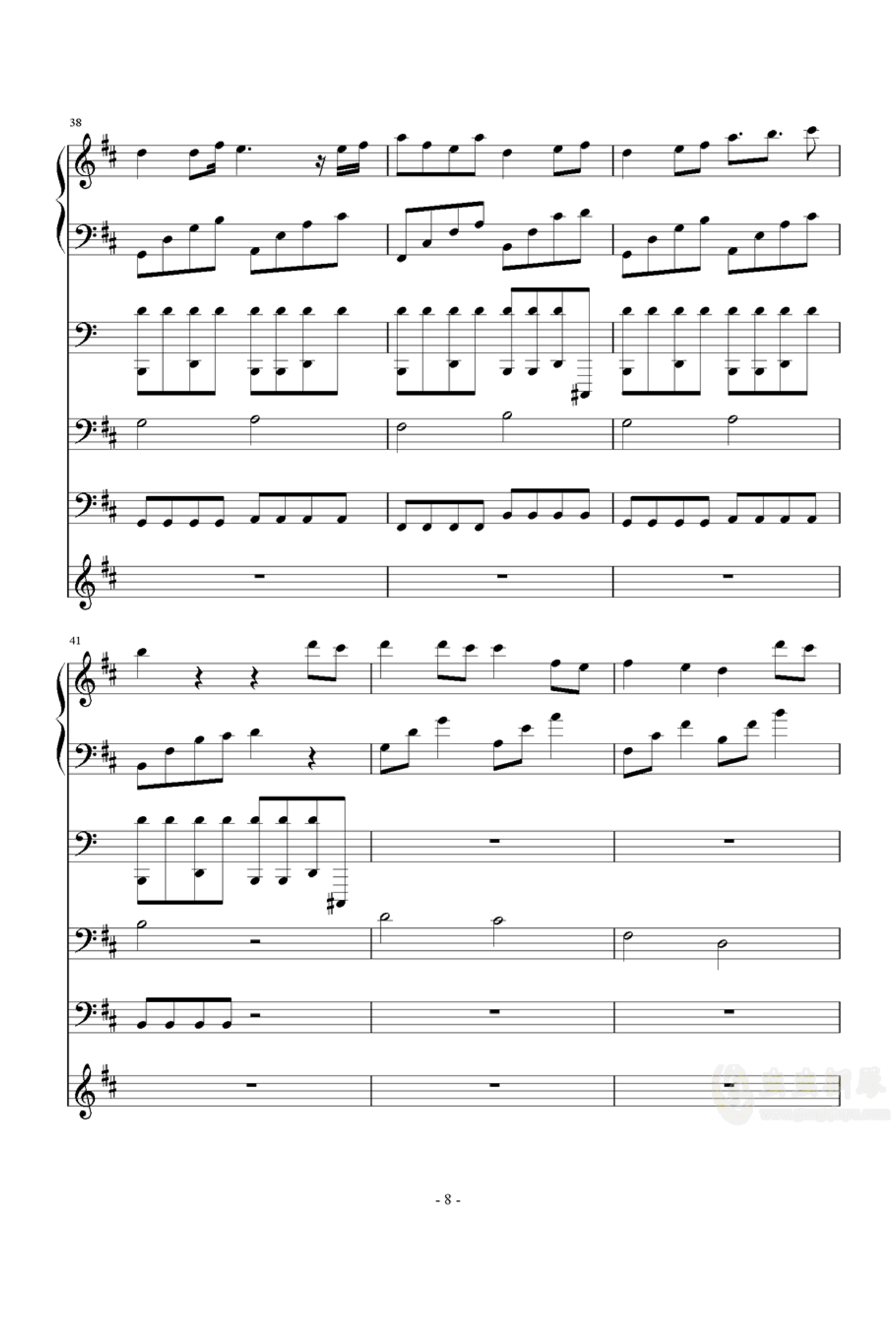雪の笑颜钢琴谱-c调-虫虫乐谱