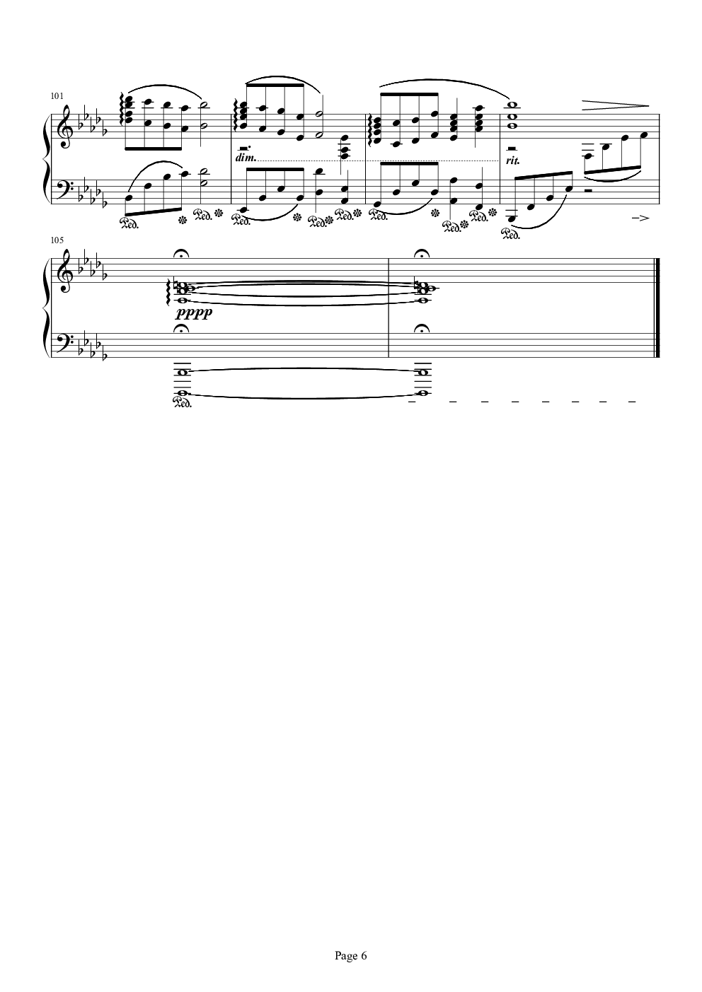 dragonsong(main theme of final fantasy xiv:heavensward)钢琴谱-c