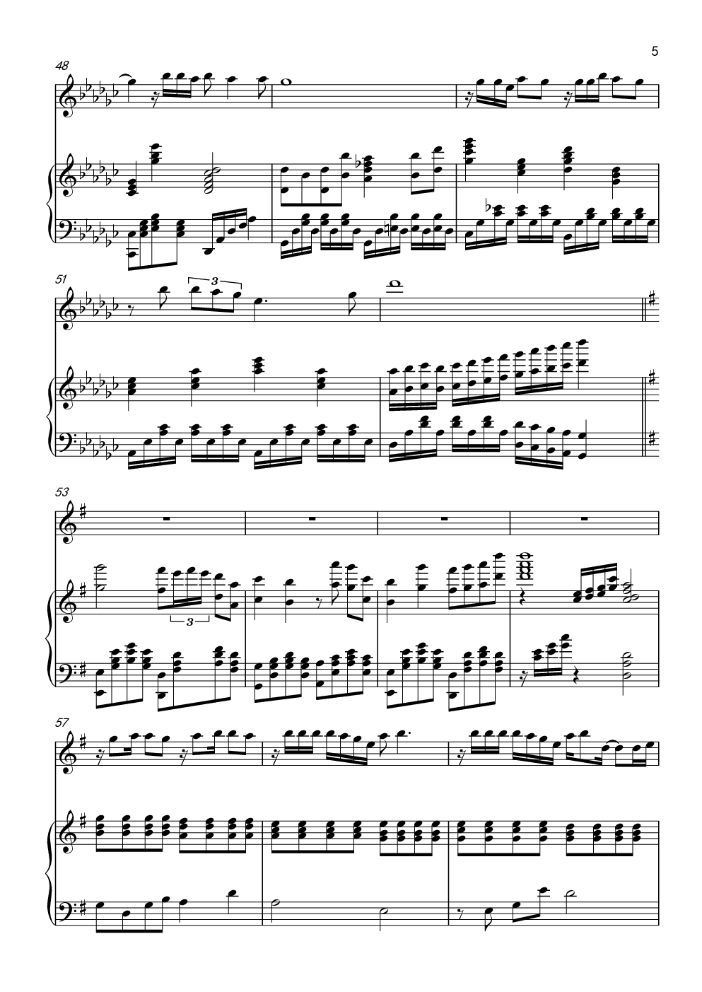 炫耀-陈洁仪 钢琴伴奏谱