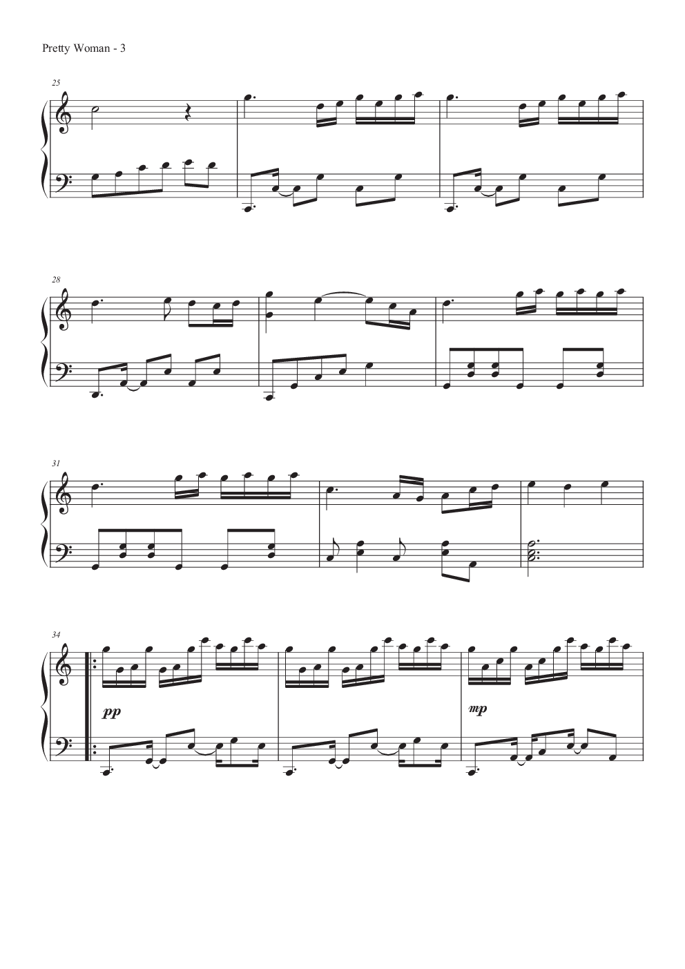 解语花开钢琴谱-c调-虫虫乐谱
