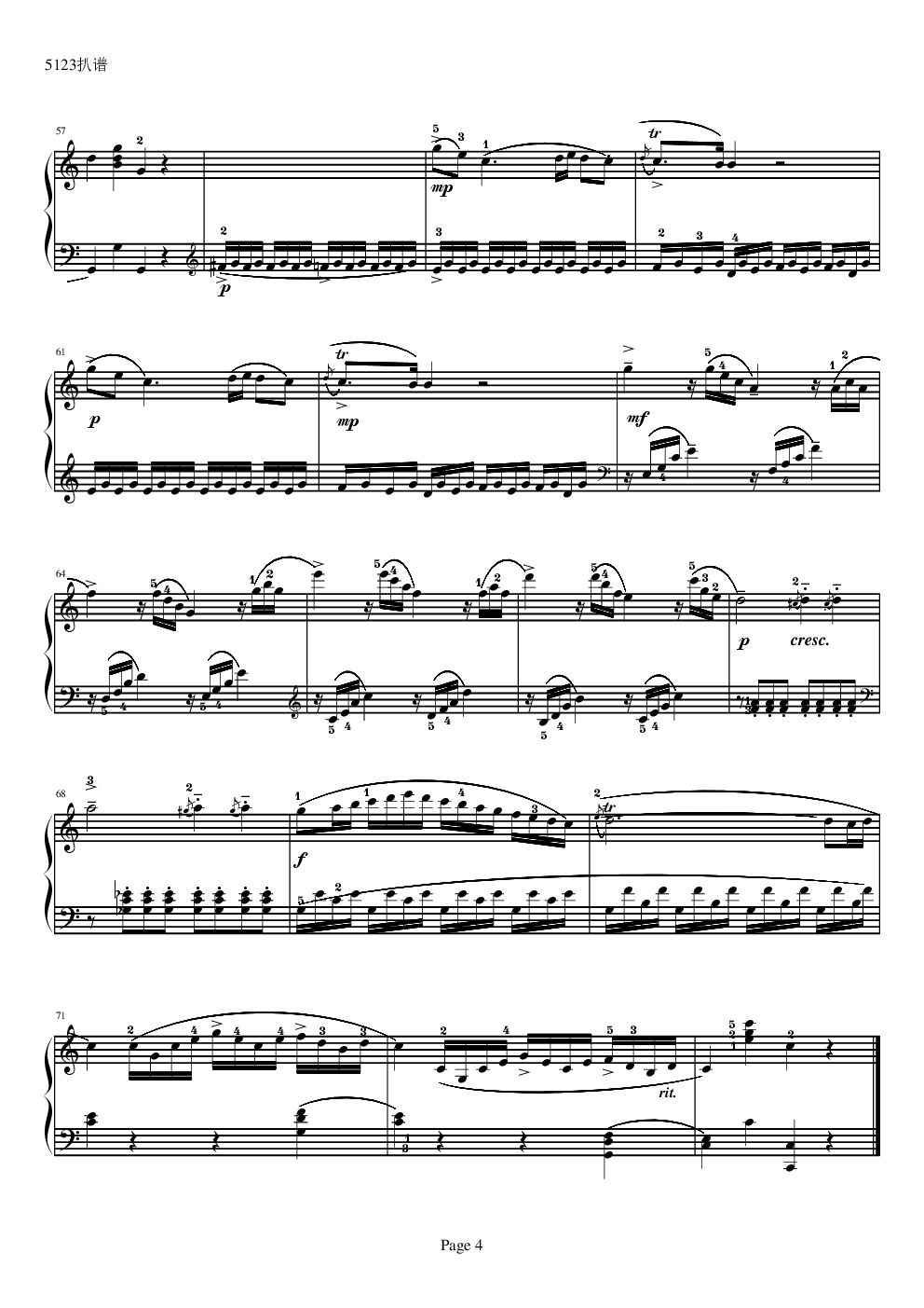 莫扎特k545第一乐章