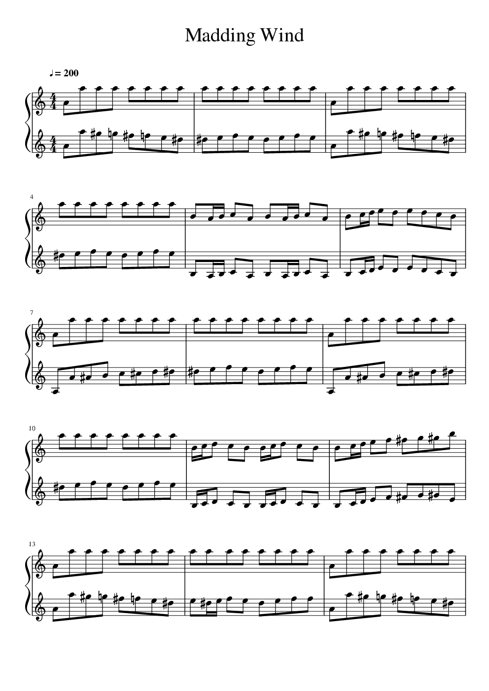 钢琴块2风的愤怒