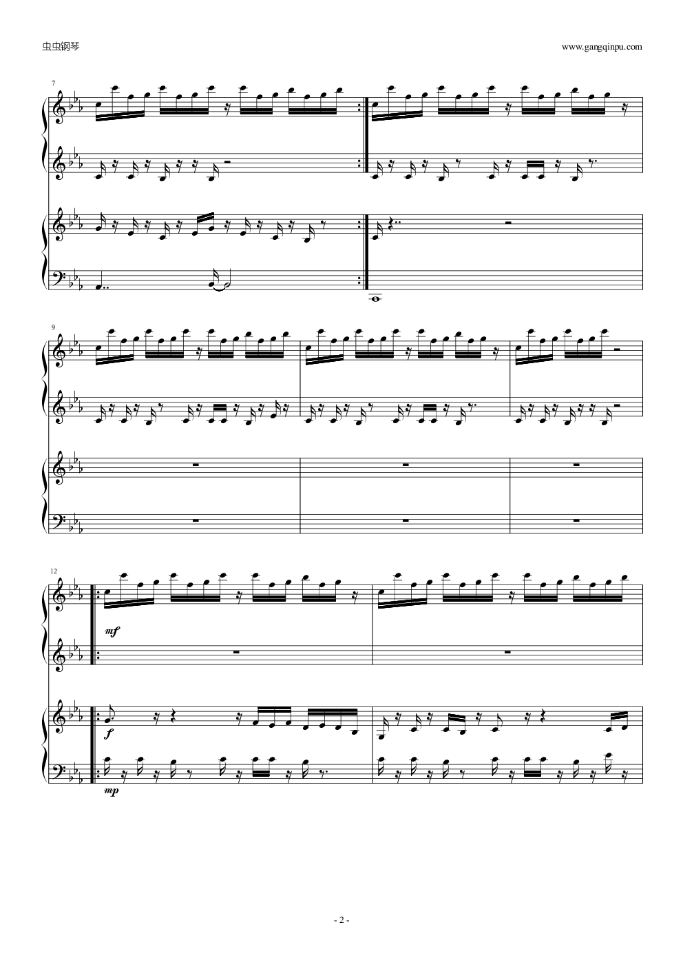 植物大战僵尸，僵尸博士（双钢琴版）