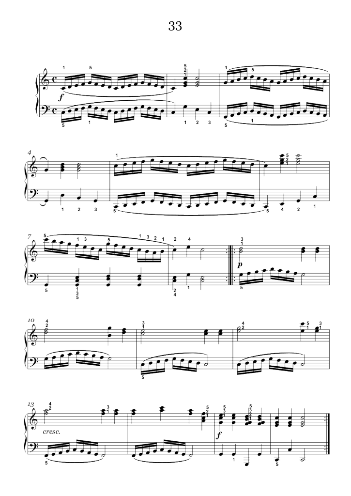 车尔尼-599钢琴谱_c调独奏谱__钢琴独奏视频_原版钢琴谱_虫虫钢琴