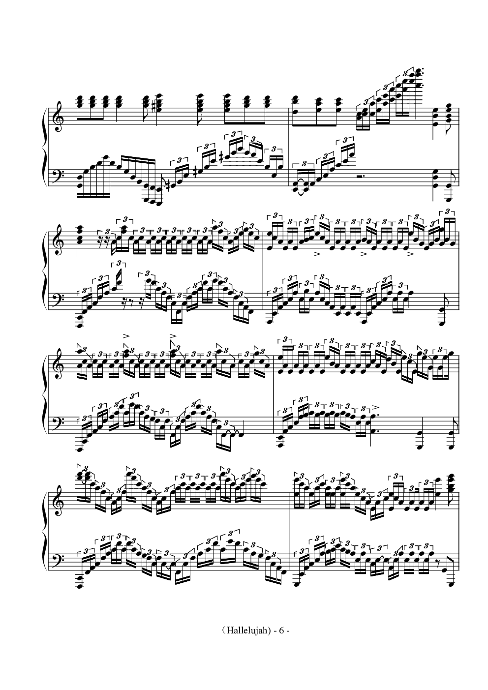 Hallelujah（Leonard Cohen）