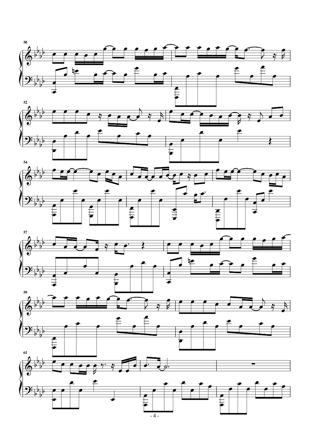 半岛铁盒钢琴谱-wza67865385-虫虫乐谱